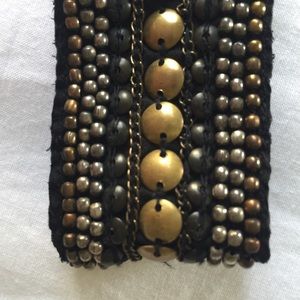 Boho bracelet with beadwork